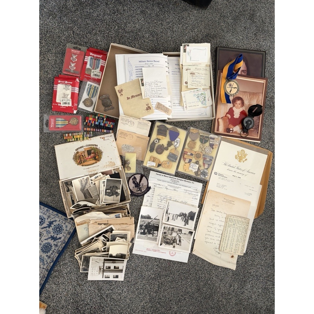 WWII Occupied Japan Photo Archive Hiroshima Nagasaki Veteran Lot Medals
